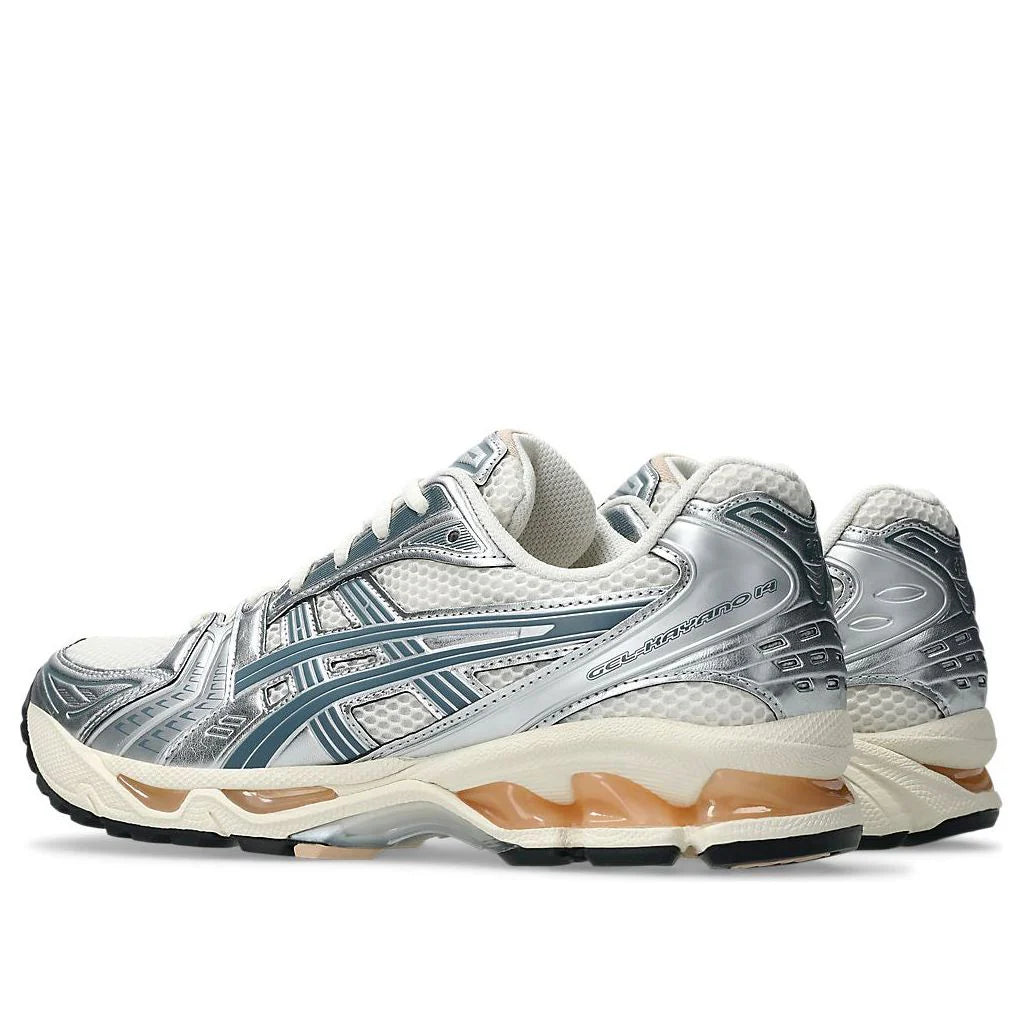 1203A537 109 ASICS Gel-Kayano 14 Birch Pure Silver Teal Gold