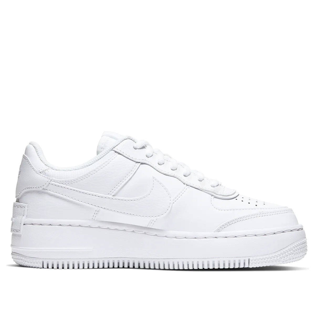 CI0919 100 Nike Air Force 1 Low Shadow Triple White (Women's)