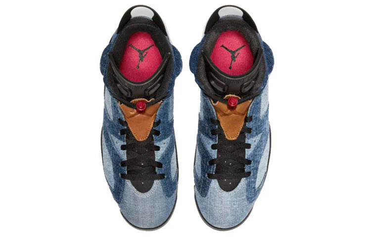 CT5350 401 Air Jordan 6 Retro Washed Denim