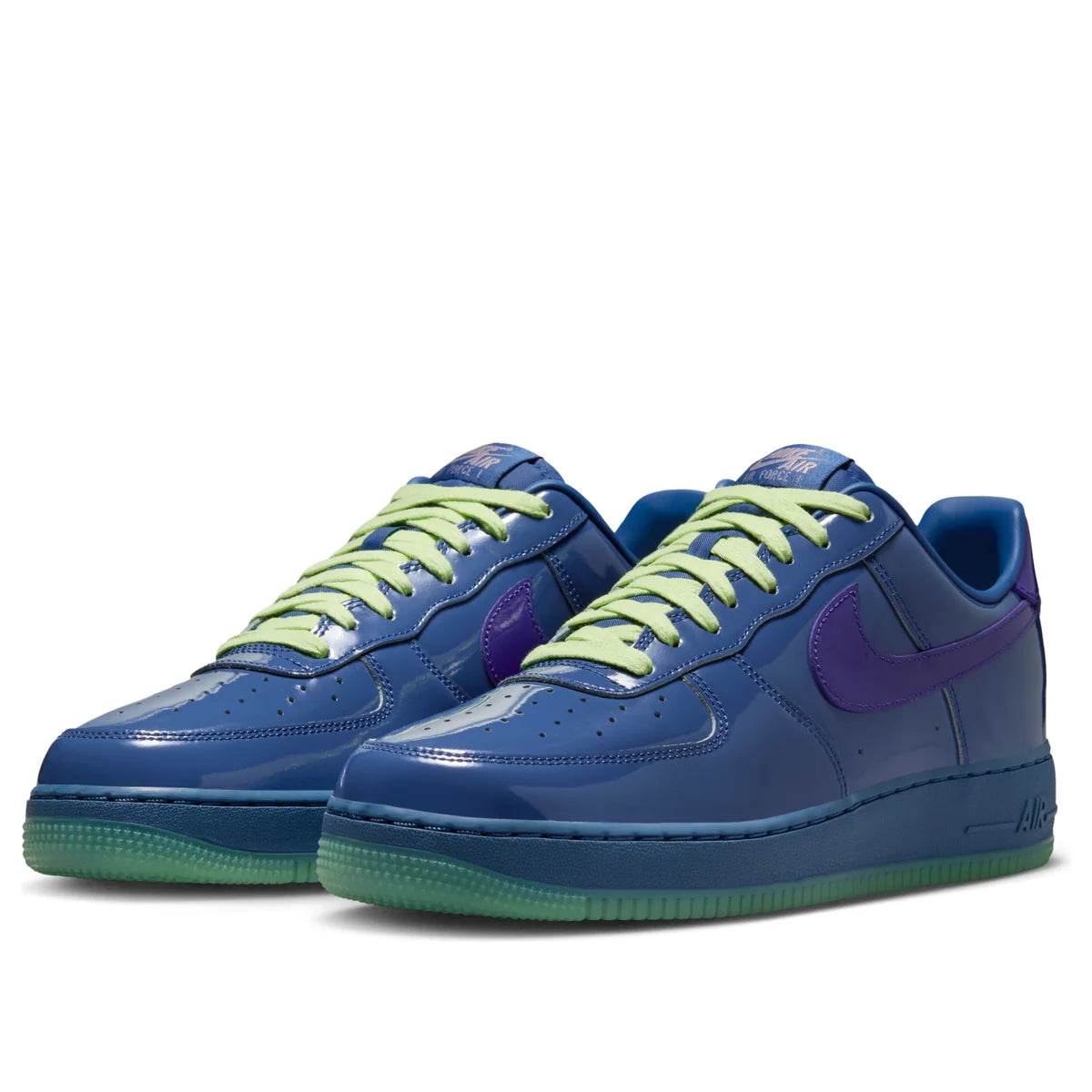 IO4489 400 Nike Air Force 1 Low Patent Leather Mystic Navy Grape Ice [REPLACE BOX]