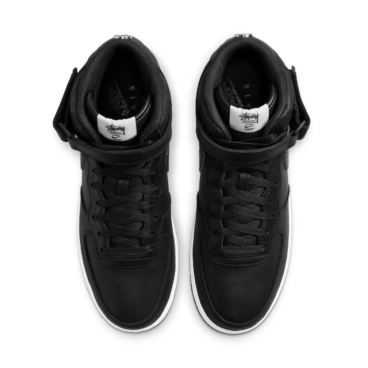 DJ7840 001 Nike Air Force 1 Mid Stussy Black White
