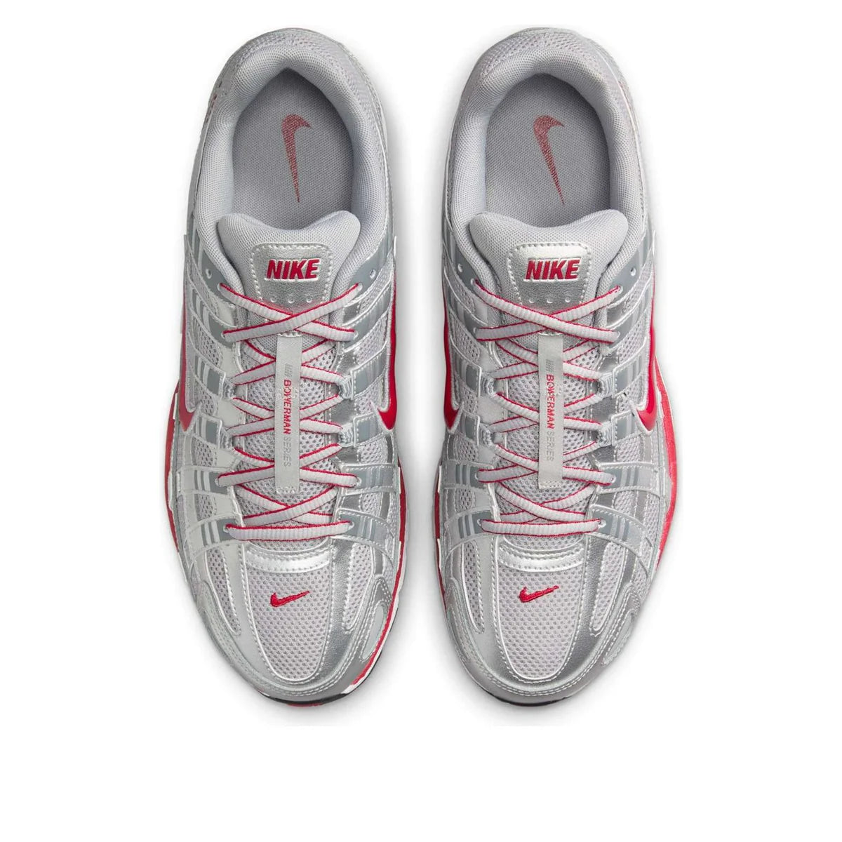 CD6404 024 Nike P-6000 Metallic Silver Gym Red
