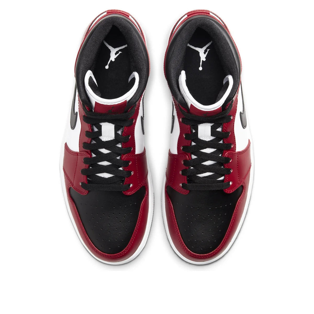 554724 069 Air Jordan 1 Mid Chicago Toe