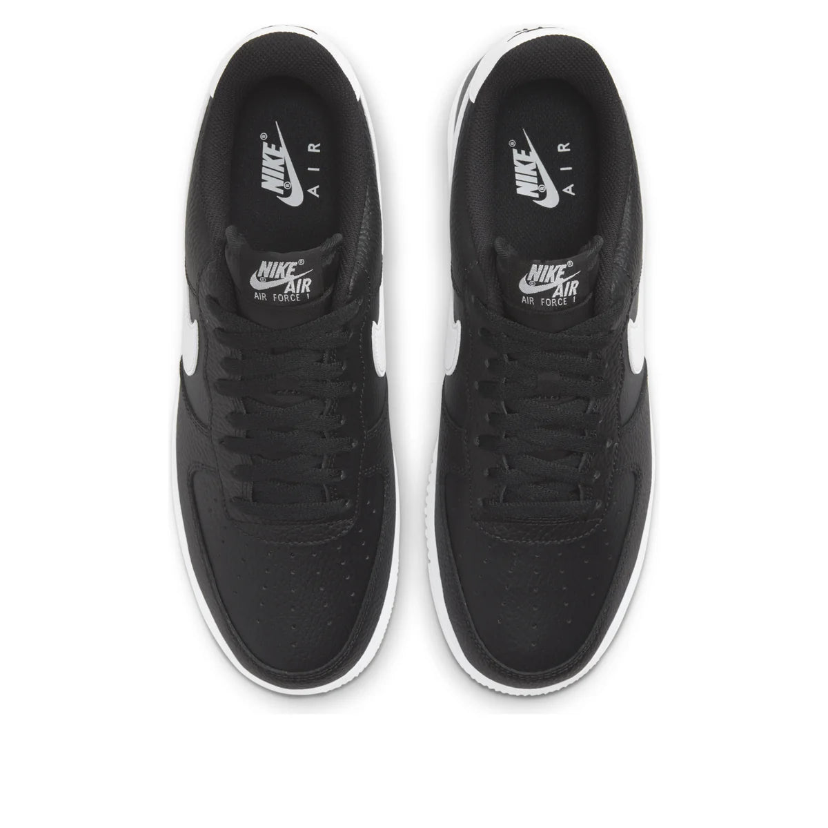 CT2302 002 Nike Air Force 1 Low '07 Black White Pebbled Leather