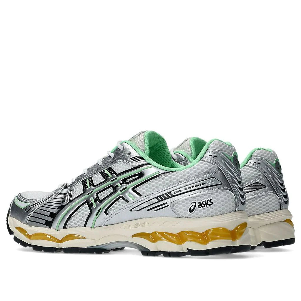 1203A827 100 ASICS Gel-Kayano 12.1 Silver Green Orange