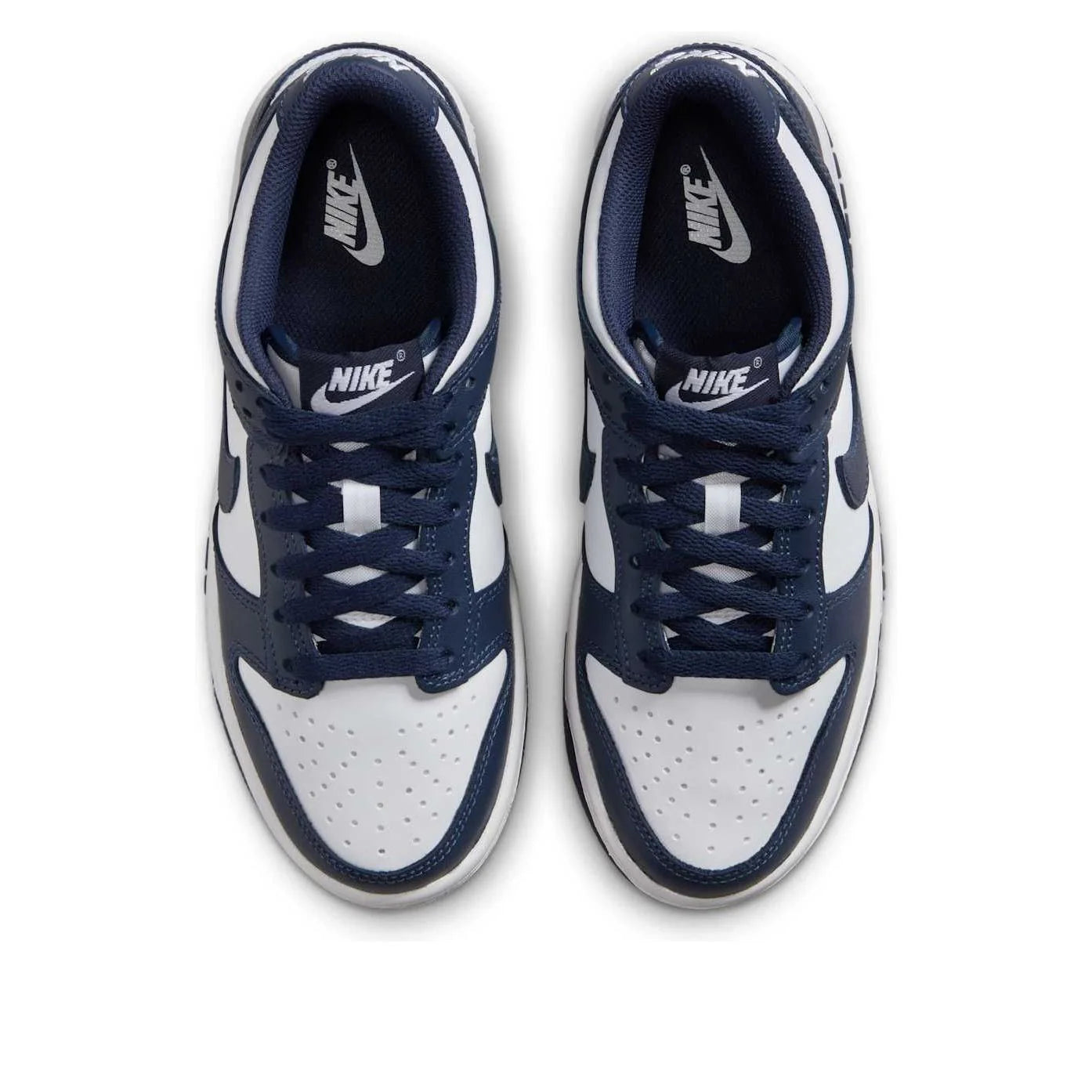 FB9109 116 Nike Dunk Low White Midnight Navy (GS)