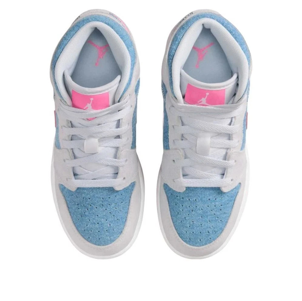 HQ1999 400 Air Jordan 1 Mid Denim Sequin (GS)