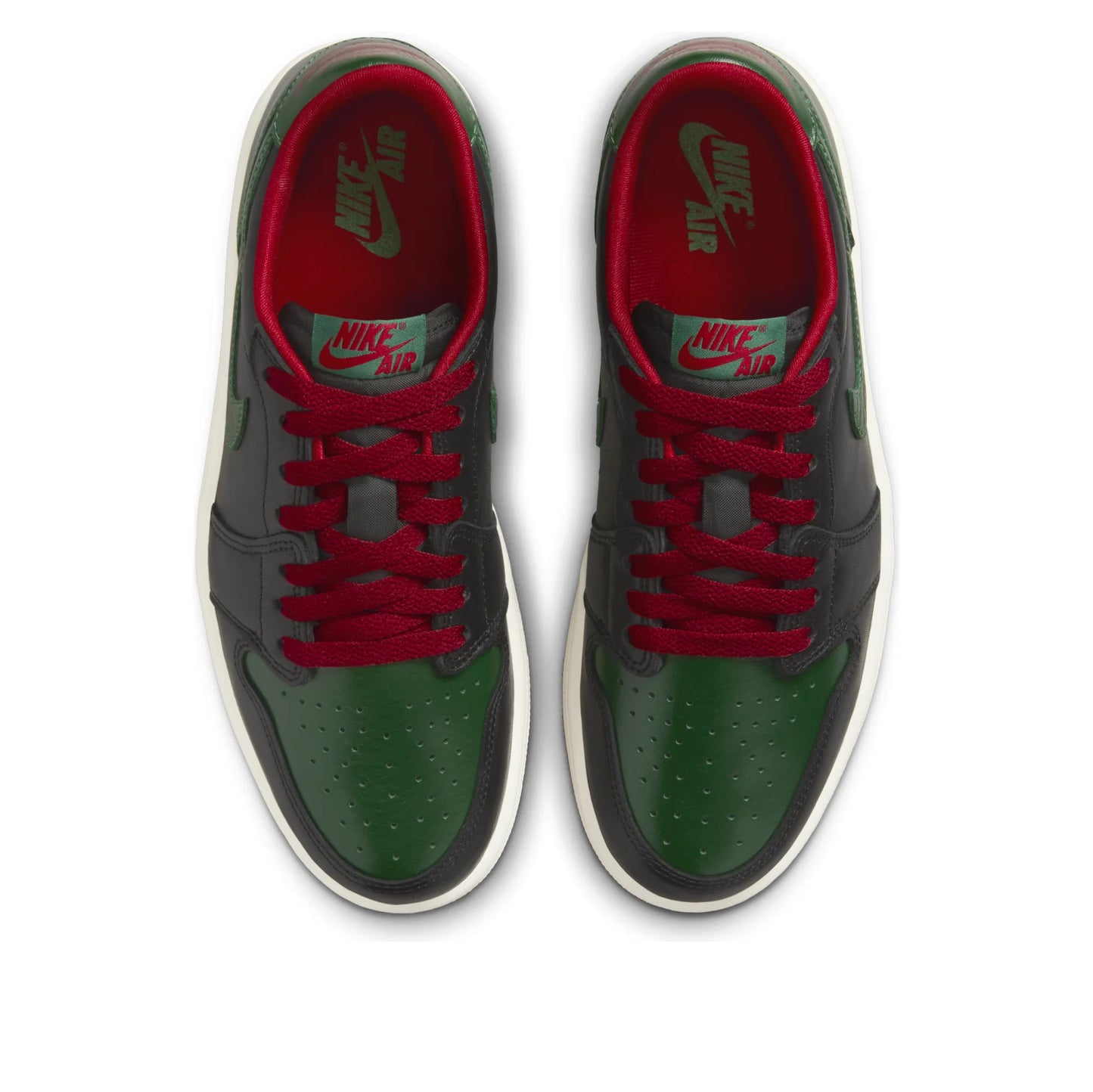 CZ0775 036 Jordan 1 Retro Low OG Gorge Green Varsity Red (Women's)