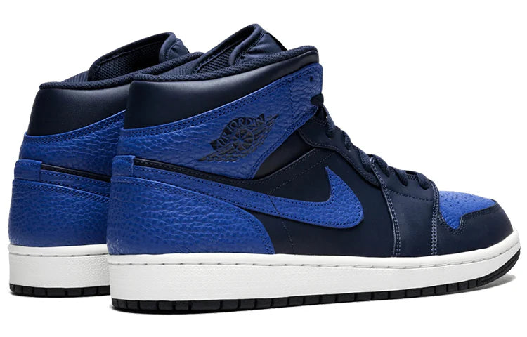 554724 412 Jordan 1 Mid Obsidian Game Royal