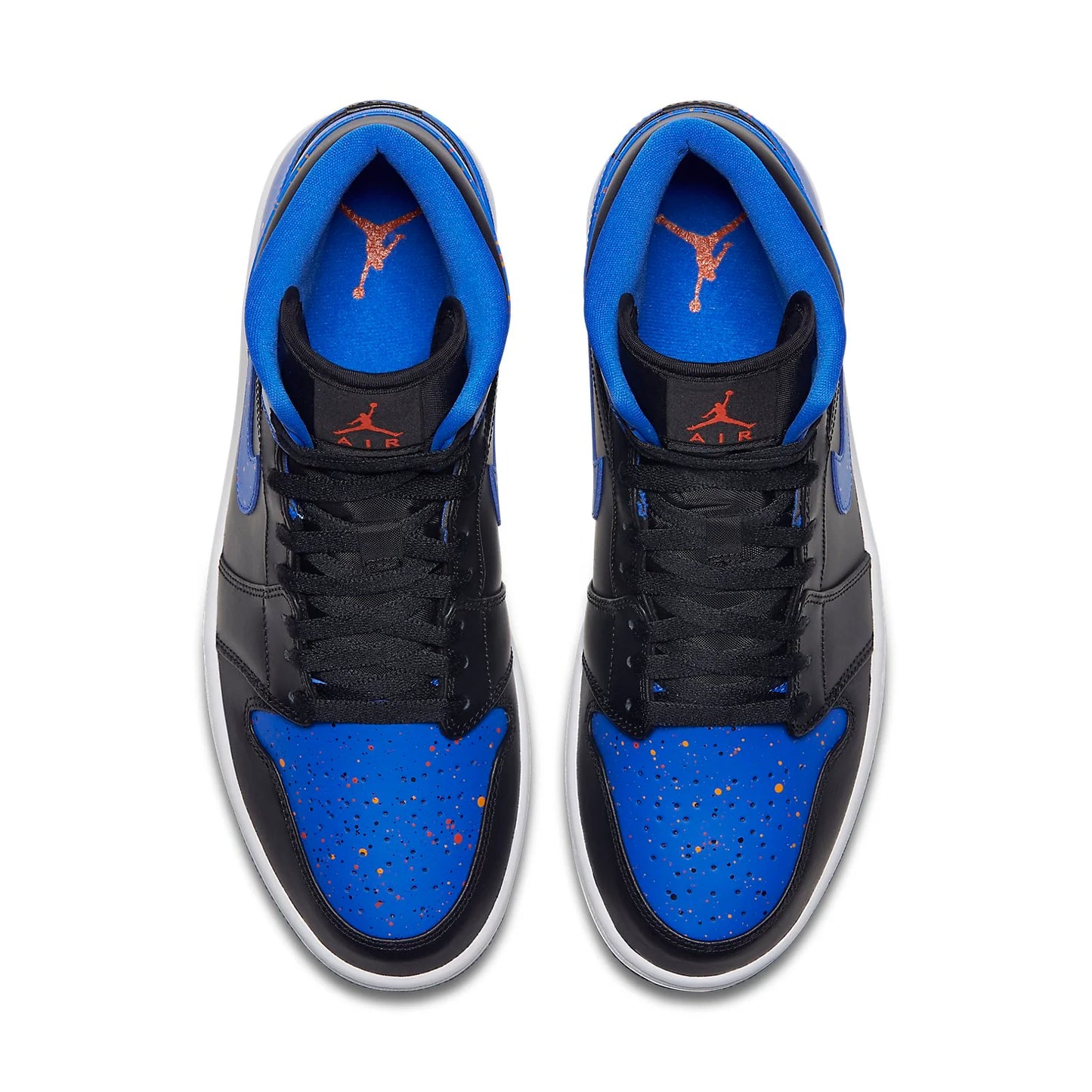 554724 048 Jordan 1 Mid Royal Paint Splatter [NO BOX]