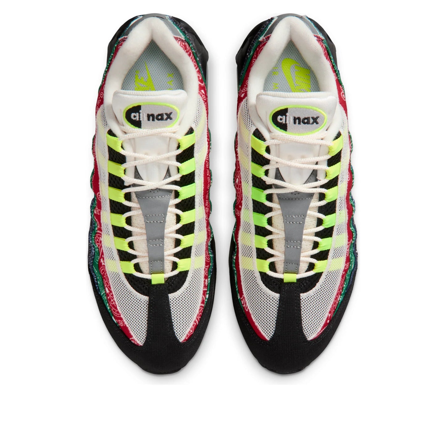 IQ0620 100 Nike Air Max 95 OG Big Bubble Neon Paisley Bandana