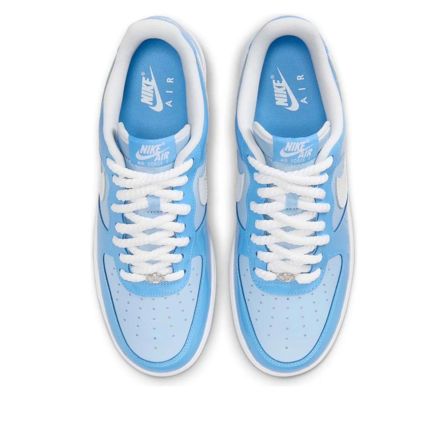 HV9405 400 Nike Air Force 1 Low '07 LV8 Phychic Blue White Patent