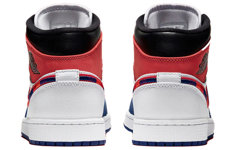 852542 146 Air Jordan 1 Mid Multi-Color Swoosh