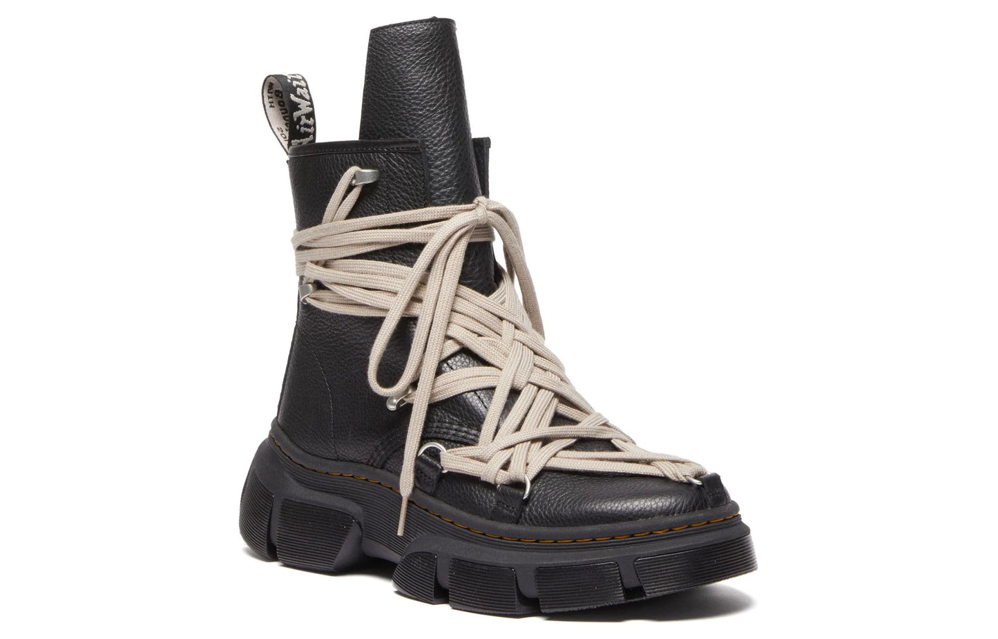 DM01D7809 2001 09 Dr. Martens 1460 DMXL Mega Lace Boot Rick Owens Black