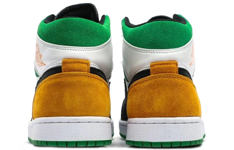 BQ6931 101 Air Jordan 1 Mid SE White Laser Orange Lucky Green (GS)