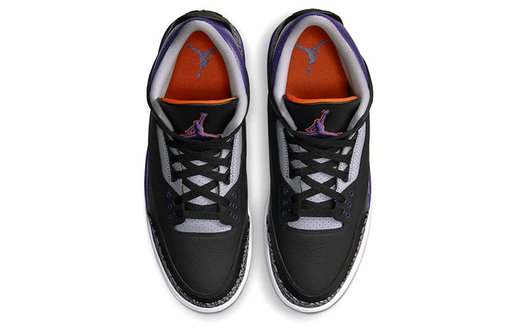 CT8532 050 Air Jordan 3 Retro Black Court Purple