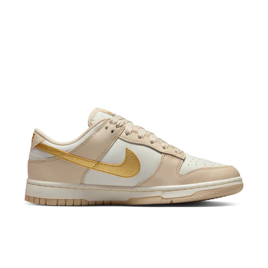 DX5930 001 Nike Dunk Low Phantom Metallic Gold (Women's)