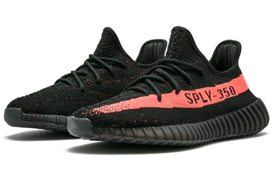 BY9612 Yeezy Boost 350 V2 Núcleo Negro Rojo