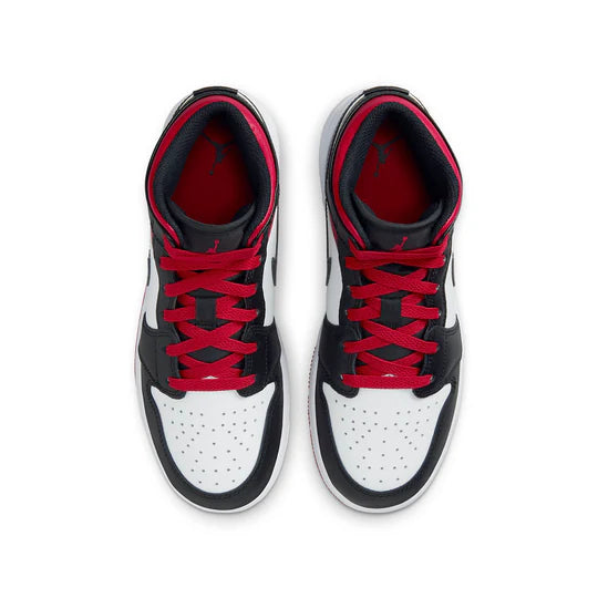DQ8423 106 Jordan 1 Mid Gym Red Black Toe (GS)