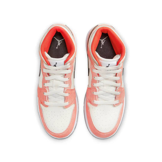 DV1336 800 Jordan 1 Mid SE Orange Suede (GS)