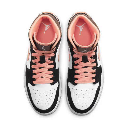 DH0210 100 Jordan 1 Mid Peach Mocha (Women's)