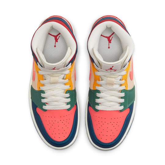 DN3738 400 Jordan 1 Mid SE Multi Color (2022) (Women's)