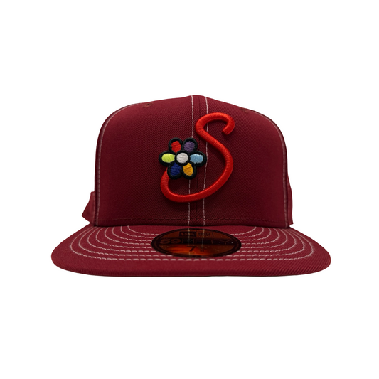 Jae Tips X Savior 59FIFTY Fitted Crown Maroon - Las Vegas
