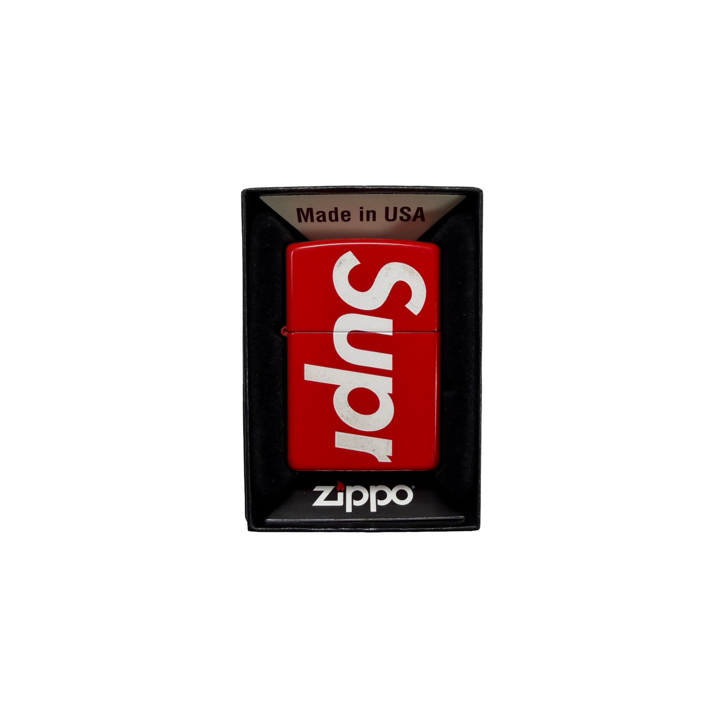 Supreme Logo Zippo Red [USED]