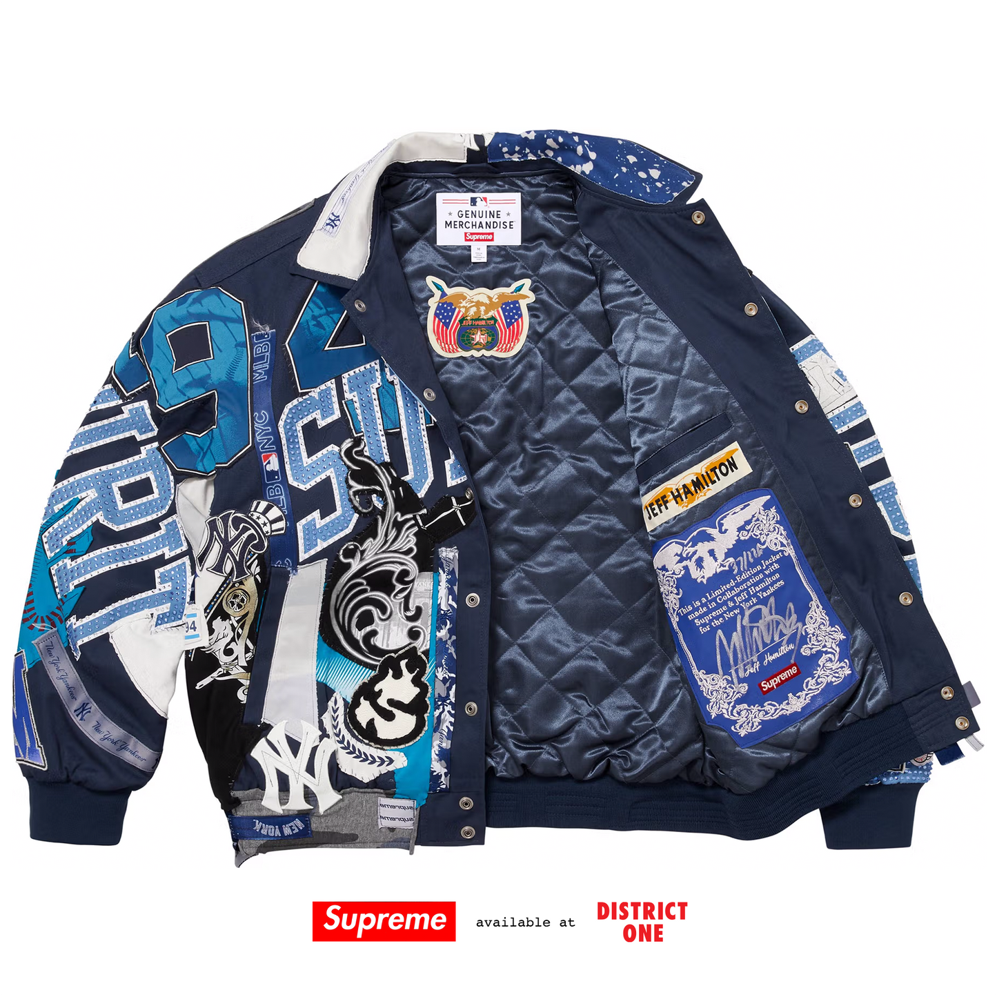 Supreme Jeff Hamilton New York Yankees Varsity Jacket