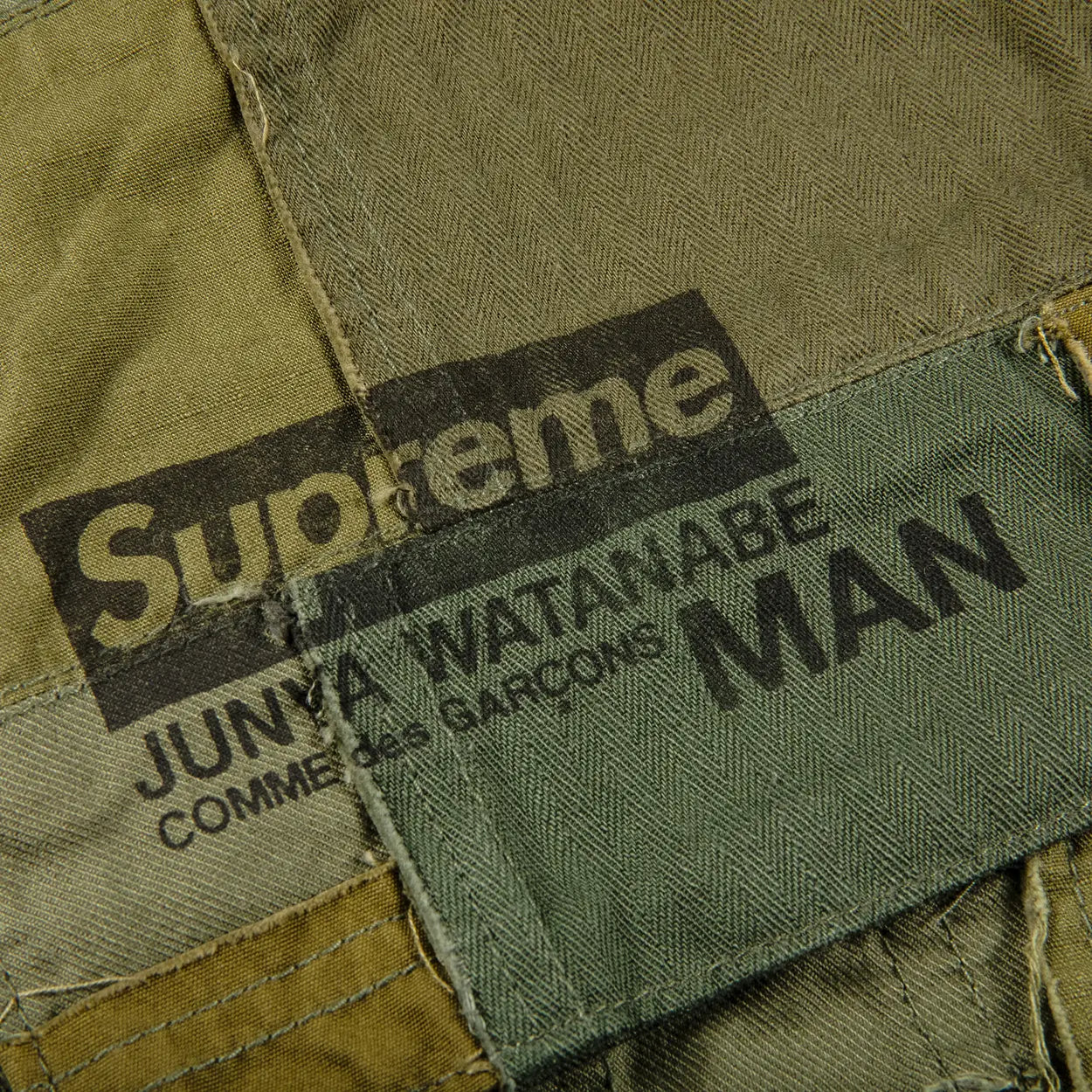 Supreme x Junya Watanabe x Comme des Garçons MAN Patchwork Cargo Pant 'Olive' [USED] - 36 (Used)