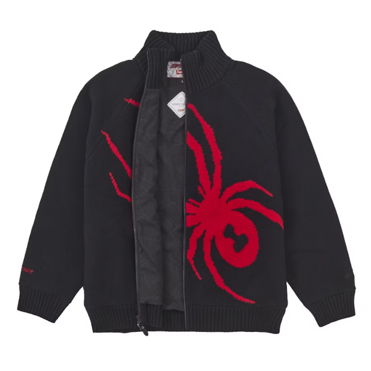 Supreme Spyder WINDSTOPPER Zip Up Sweater Black