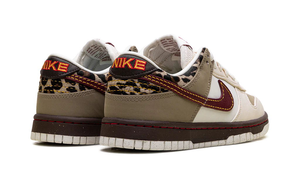 IM6687 262 Nike Dunk Low Retro Khaki Team Red Pearl White (Women's)