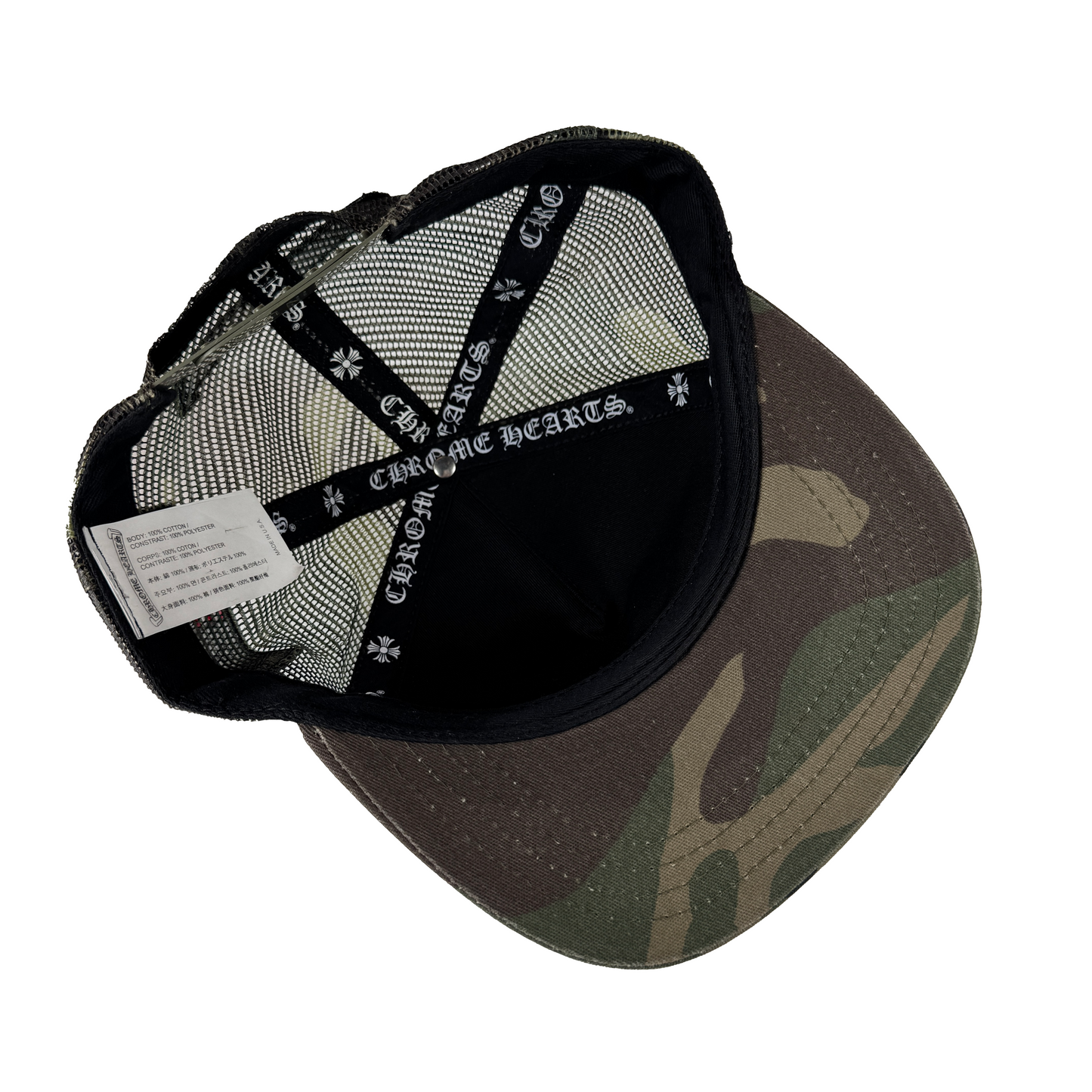 Chrome Hearts The Heroes Project Trucker Hat Camo [USED]