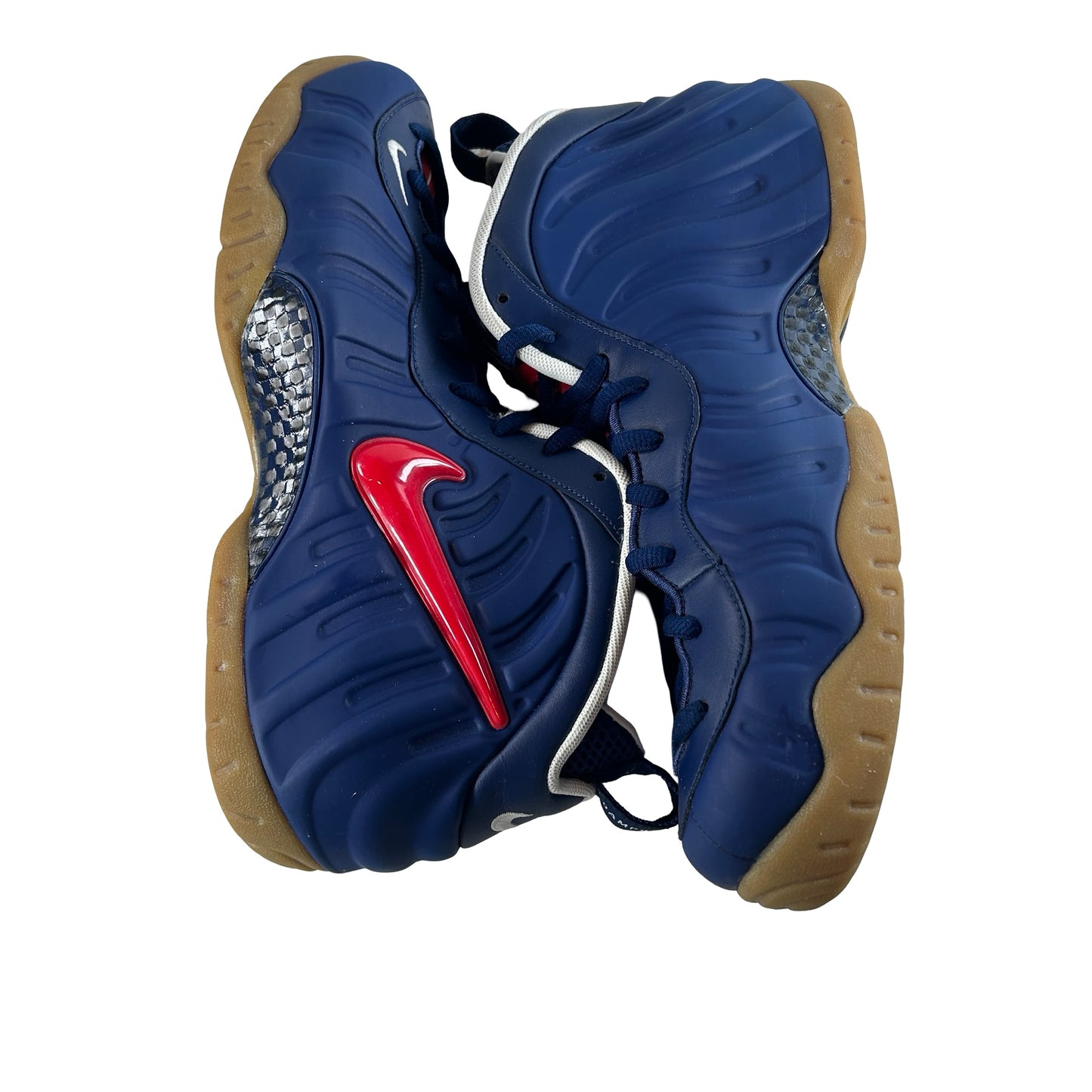 CJ0325 400 Nike Air Foamposite Pro Blue Void University Red [USED] - 12 M (Used)