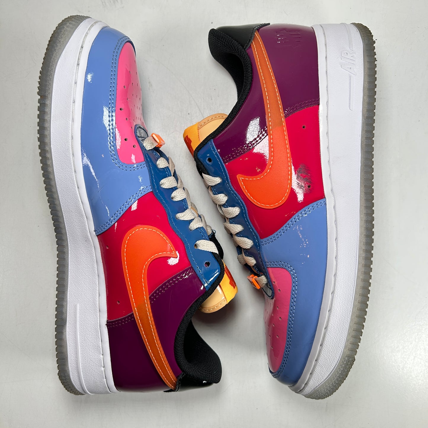 DV5255 400 Nike Air Force 1 Low SP UNDFTD Multi-Patent [USED] - 7.5 M (Used) (No Box)