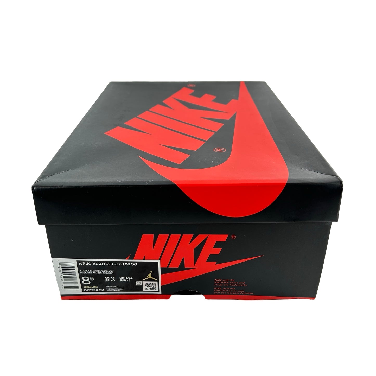 CZ0790 101 Jordan 1 Retro Low OG Atmosphere Grey [USED] - 8.5 M (Used)