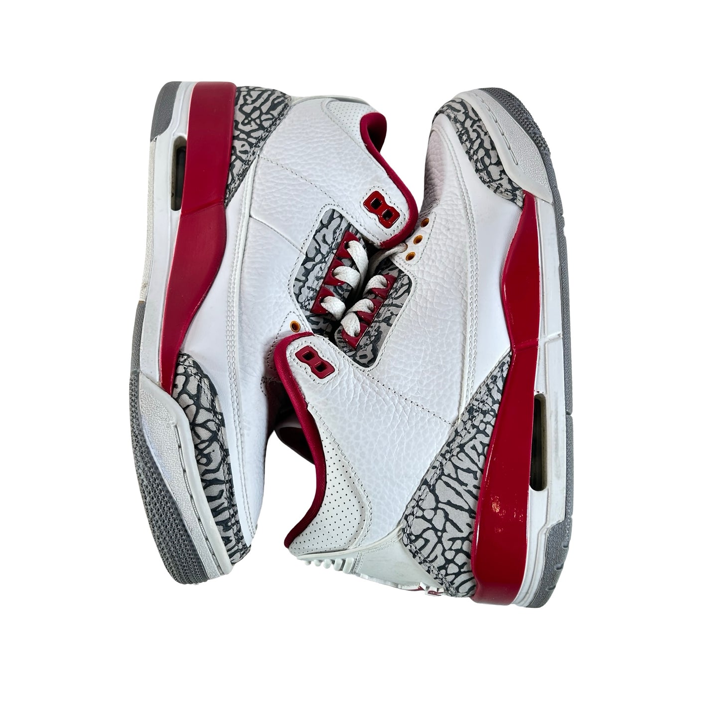 CT8532 126 Jordan 3 Retro Cardinal Red [USED] - 7.5 M (Used) (Replace Box)