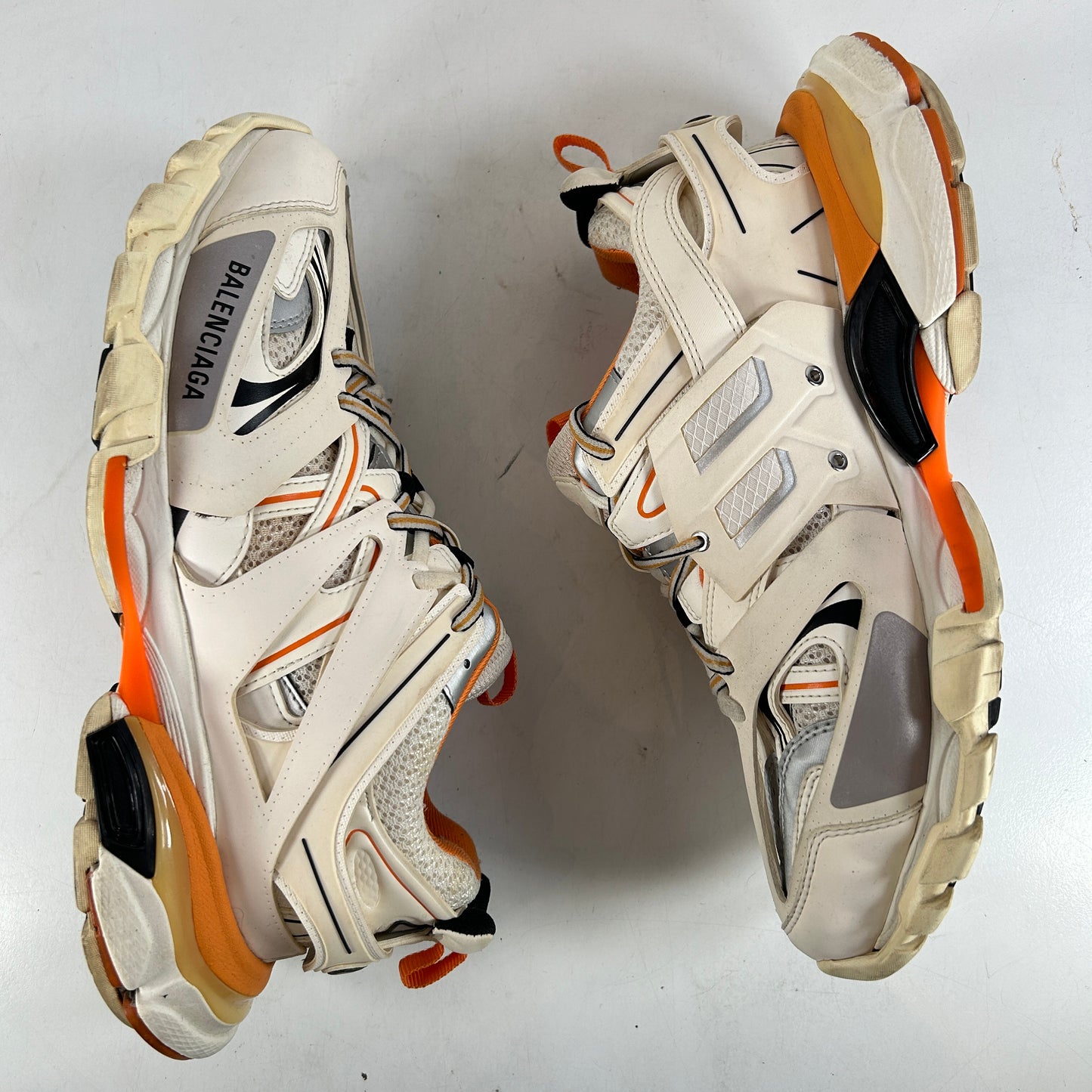 542023W1GB19059 Balenciaga Track Sneaker 'White Orange' [USED] - 10 M (Used) (No Box)