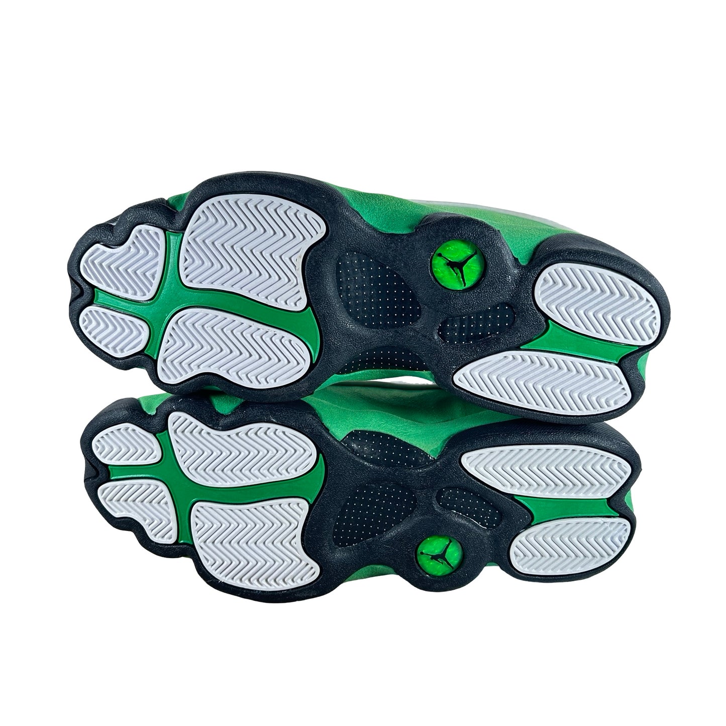 DB6537 113 Jordan 13 Retro White Lucky Green - 12 M (Yellowing)