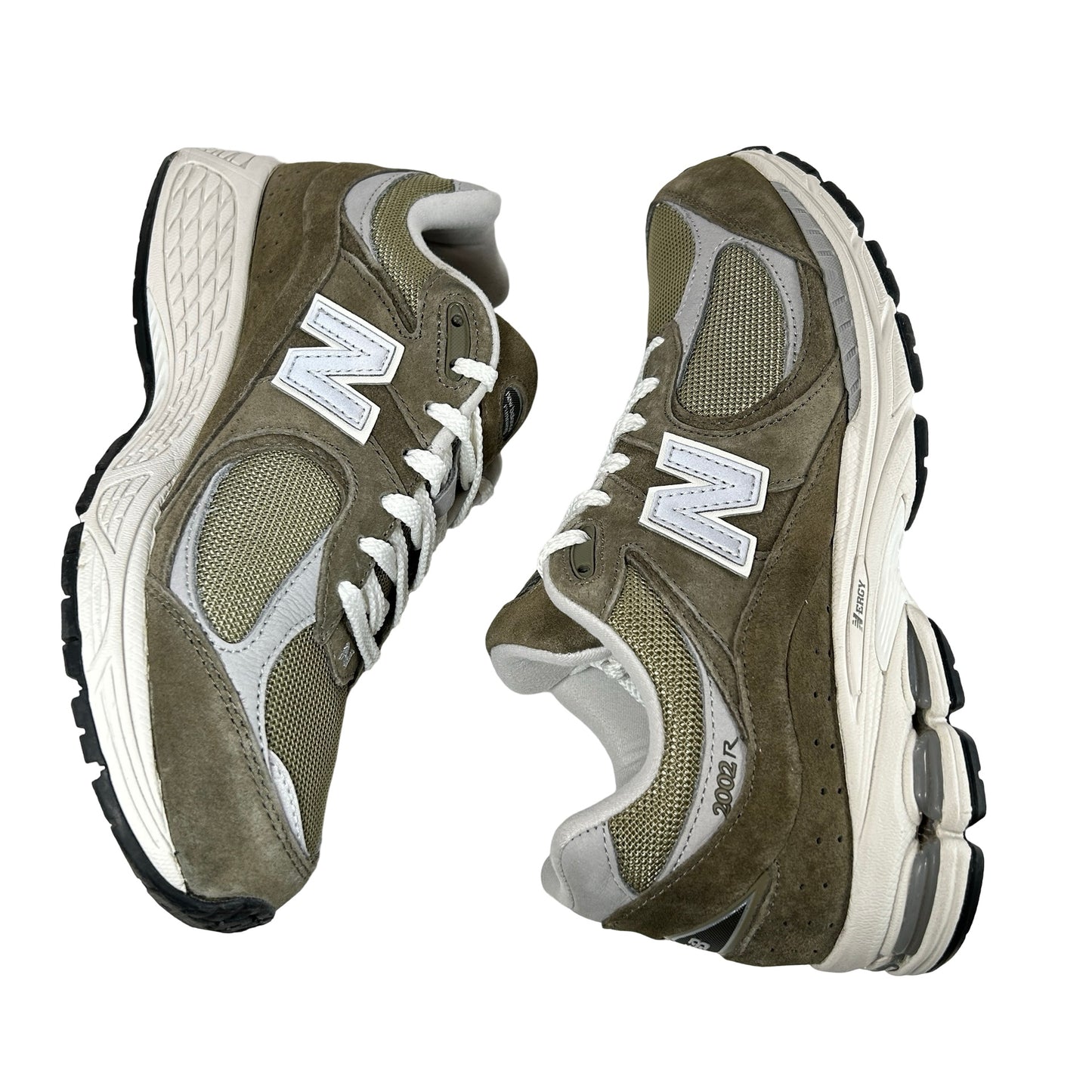 M2002RFO New Balance 2002R Green Grey [USED] - 9 M (Used) (No Box)