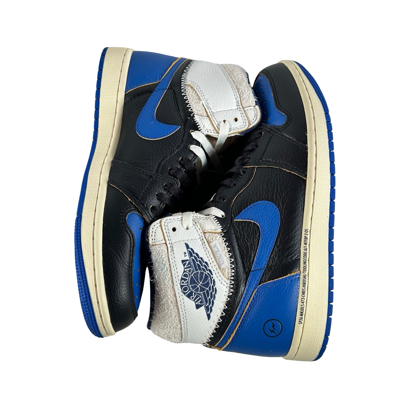 IO7847 001 Jordan 1 Retro High OG SP Fragment x Union LA Sport Royal [USED] - 7.5 M (Used)