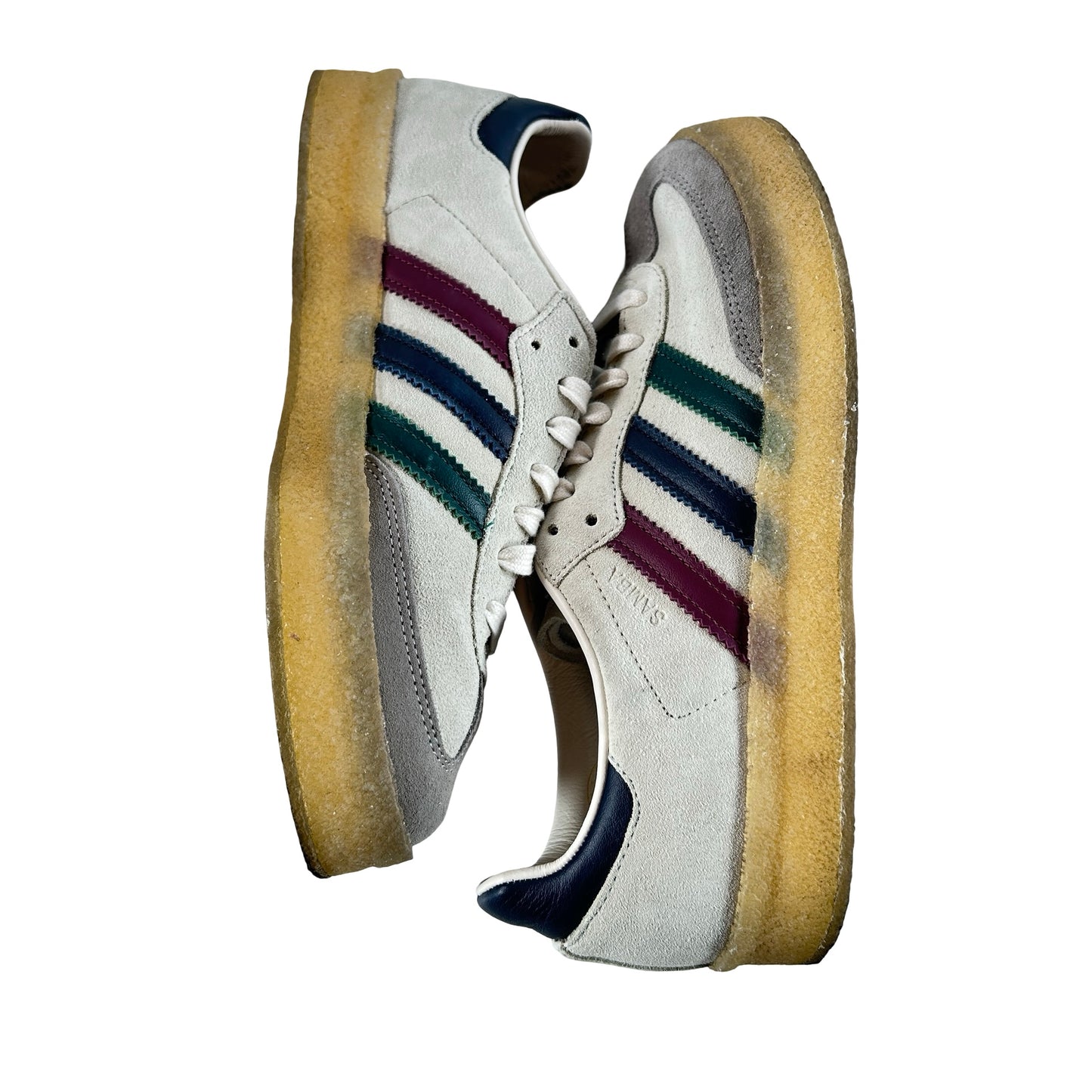 IE4032 Adidas Clarks 8th Street Samba By Ronnie Fieg Kithmas White Multi [USED] - 8 M (Used)
