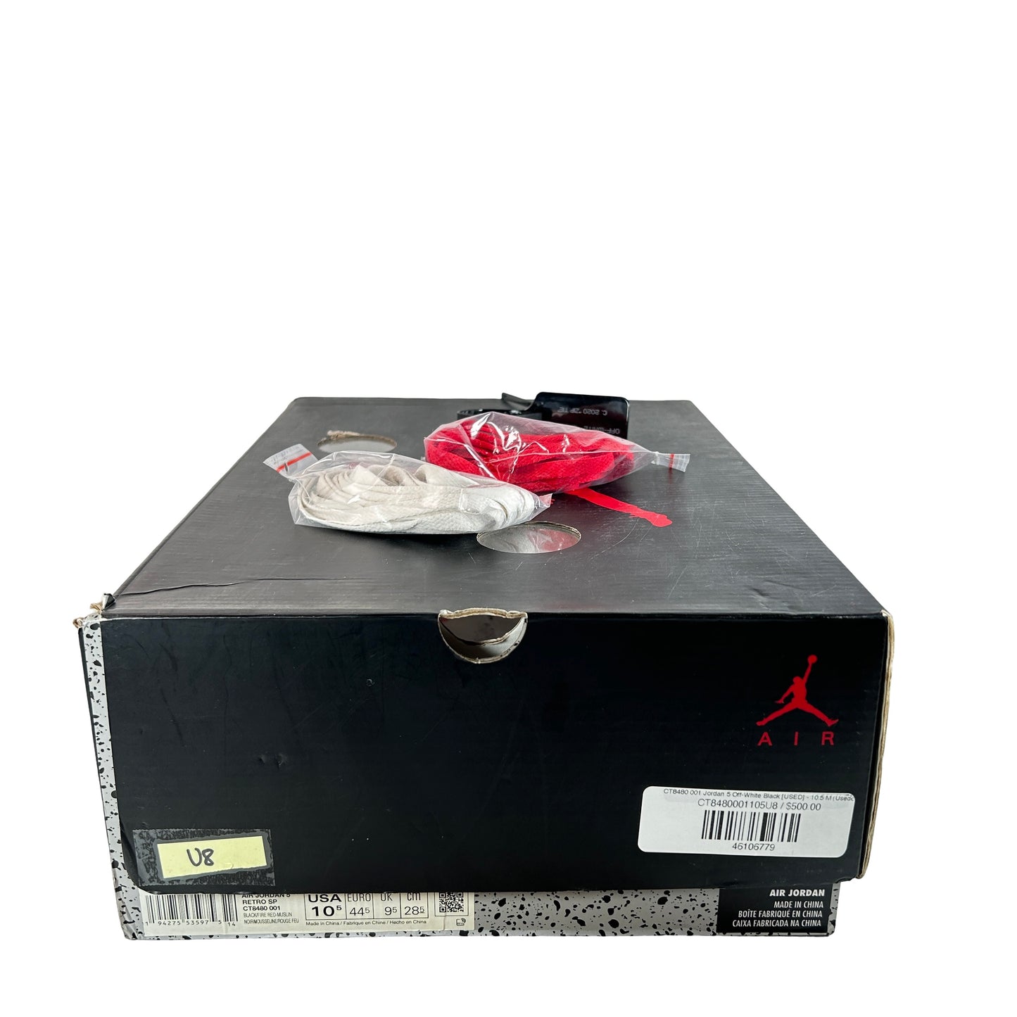 CT8480 001 Jordan 5 Off-White Black [USED] - 10.5 M (Used8)