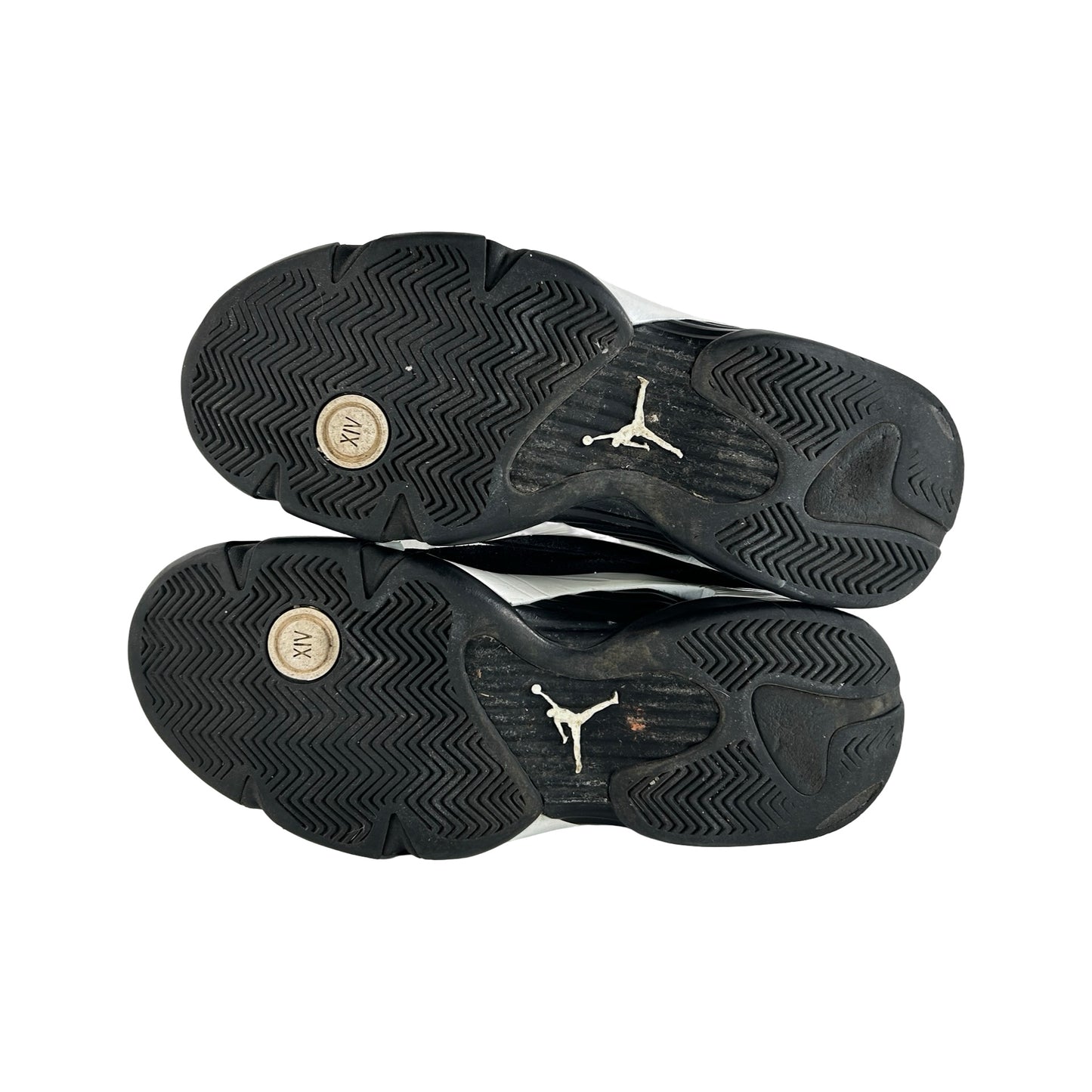 487471 016 Jordan 14 Retro Black White [USED] - 9.5 M (Used2)