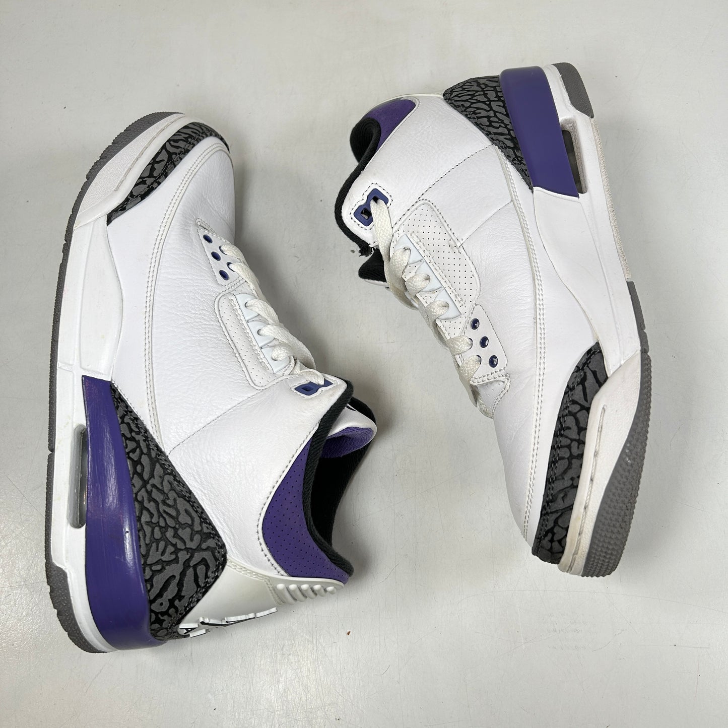 CT8532 105 Jordan 3 Retro Dark Iris [USED] - 10 M (Used) (Replace Box)