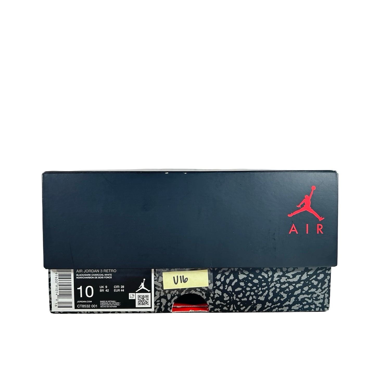 CT8532 001 Jordan 3 Retro Black Cat (2025) [USED] - 10 M (Used16)