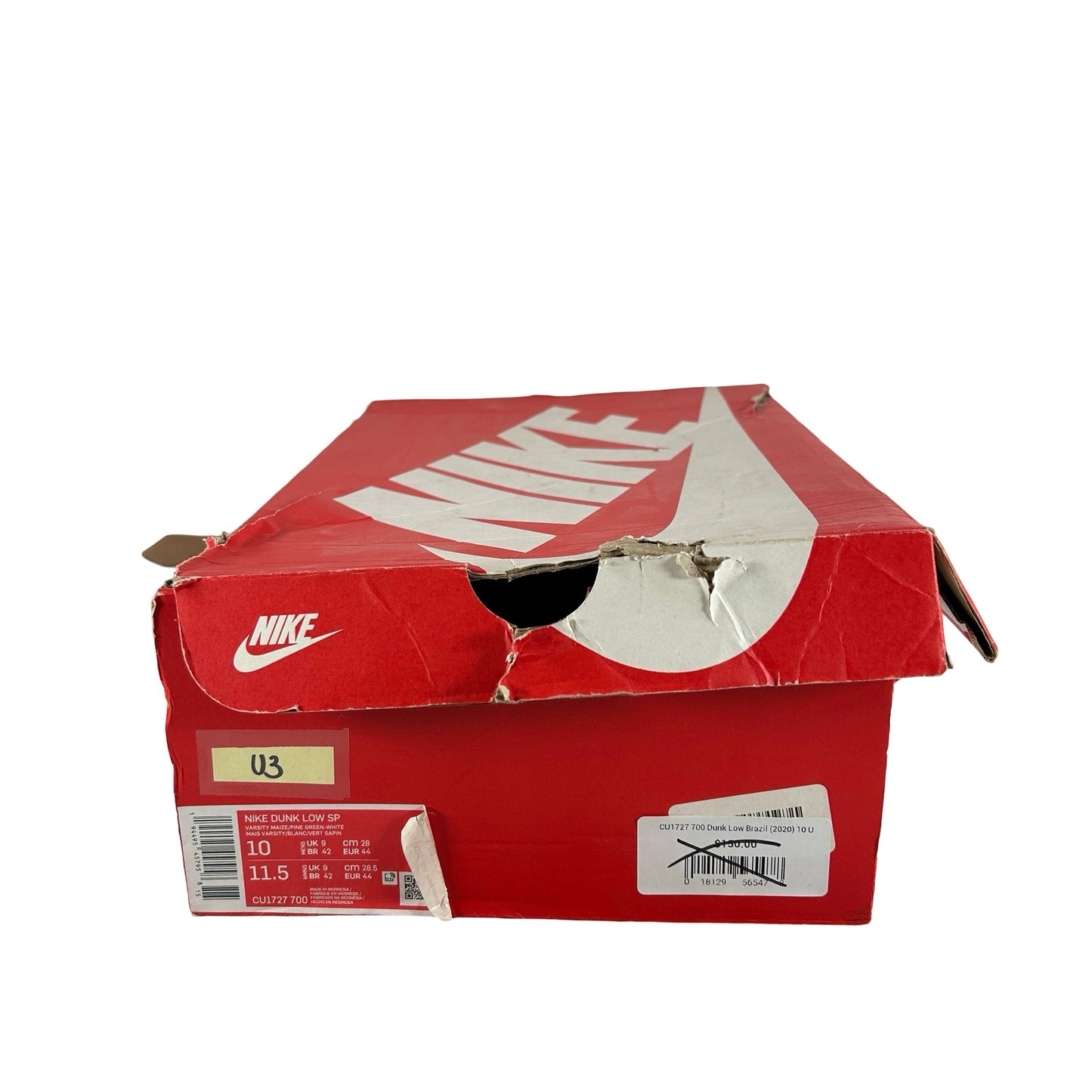 CU1727 700 Nike Dunk Low Brazil (2020/2024) [USED] - 10 M (Used3)