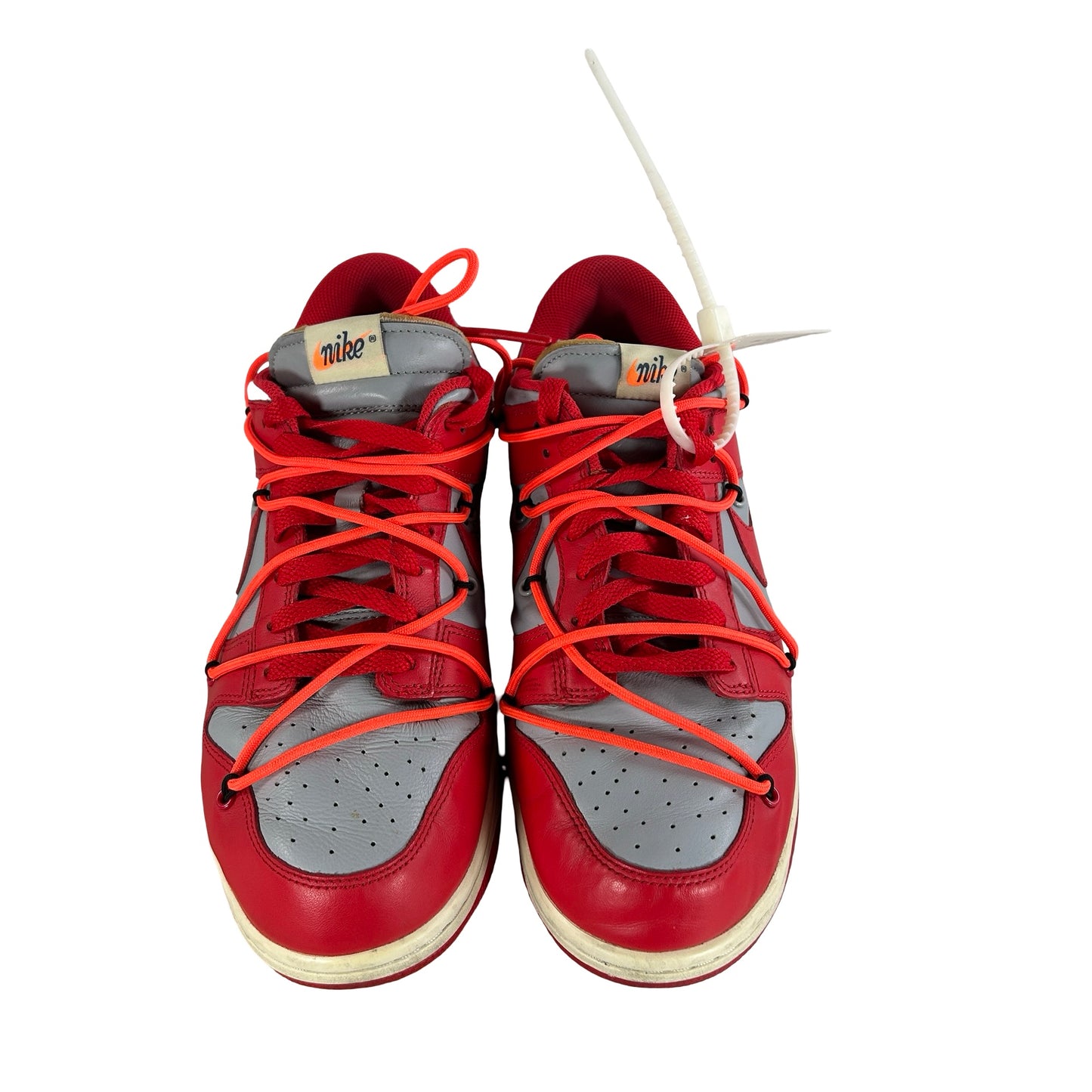 CT0856 600 Nike Dunk Low Off-White University Red [USED] - 10.5 M (Used)