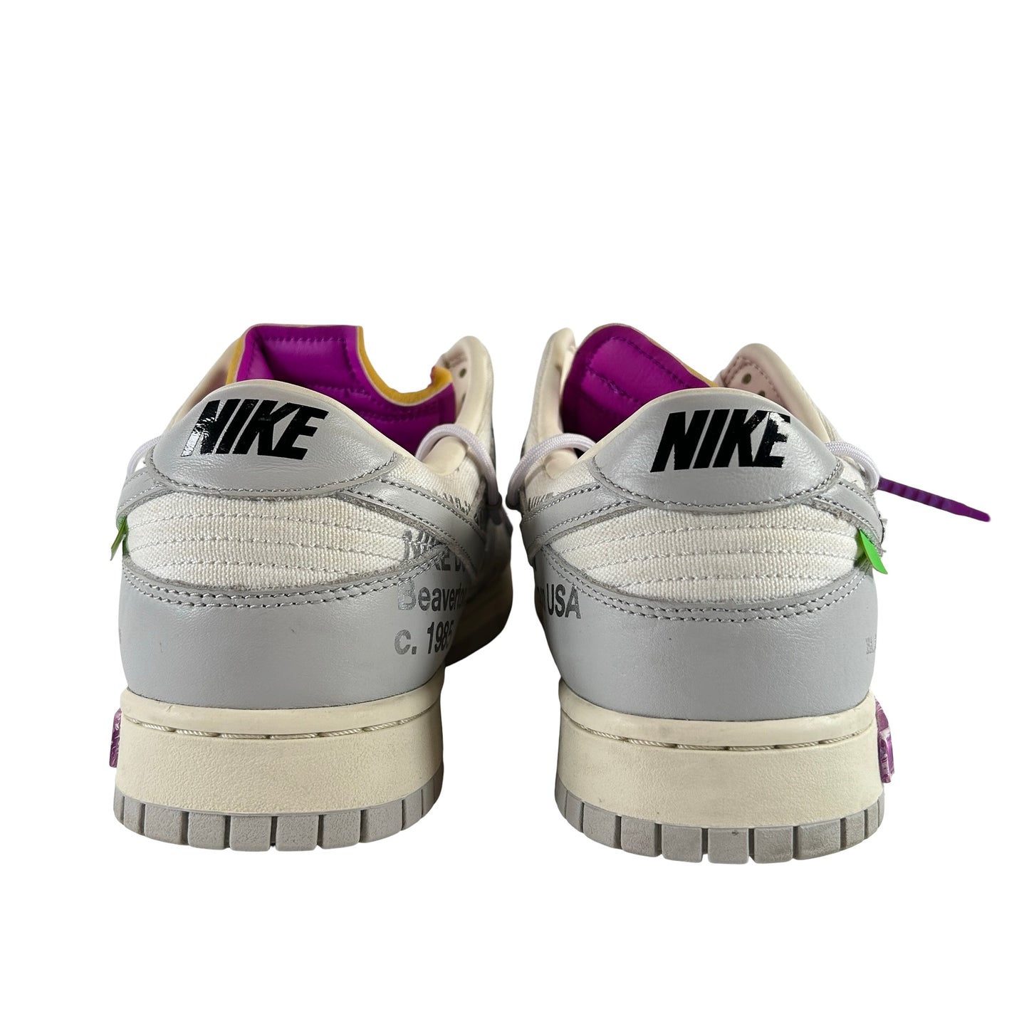 DM1602 118 Nike Dunk Low Off-White Lot 3 [USED] - 13 M (Used) (No Box)