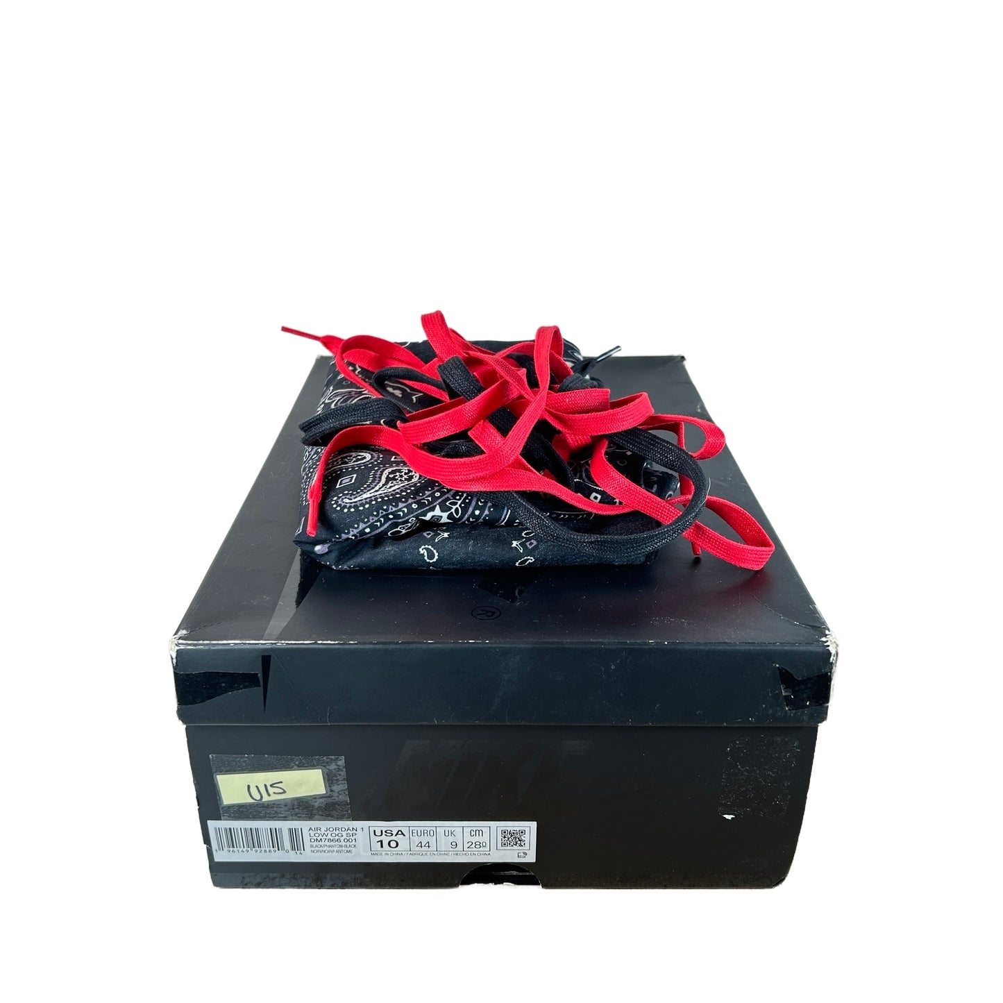 DM7866 001 Jordan 1 Retro Low OG Travis Scott Black Phantom [USED] - 10 M (Used15)